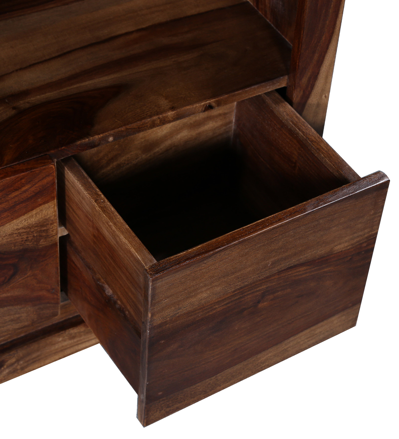 Fothmon Book Shelf with Two Drawers in Provincial Teak Finish